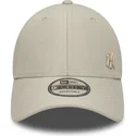 casquette-courbee-beige-ajustable-9forty-tonal-flawless-new-york-yankees-mlb-new-era