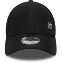 shapka-izvita-traker-cherna-reguliruem-9forty-flawless-na-new-york-yankees-mlb-ot-new-era