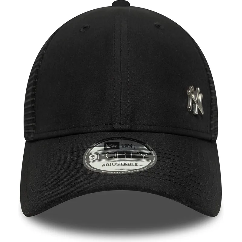 shapka-izvita-traker-cherna-reguliruem-9forty-flawless-na-new-york-yankees-mlb-ot-new-era