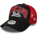 schwarz-rote-trucker-kappe-e-frame-script-chicago-bulls-nba-von-new-era