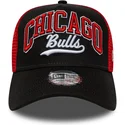 schwarz-rote-trucker-kappe-e-frame-script-chicago-bulls-nba-von-new-era