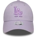 shapka-izvita-violetka-reguliruem-9forty-league-essential-na-los-angeles-dodgers-mlb-ot-new-era