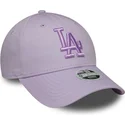 shapka-izvita-violetka-reguliruem-9forty-league-essential-na-los-angeles-dodgers-mlb-ot-new-era