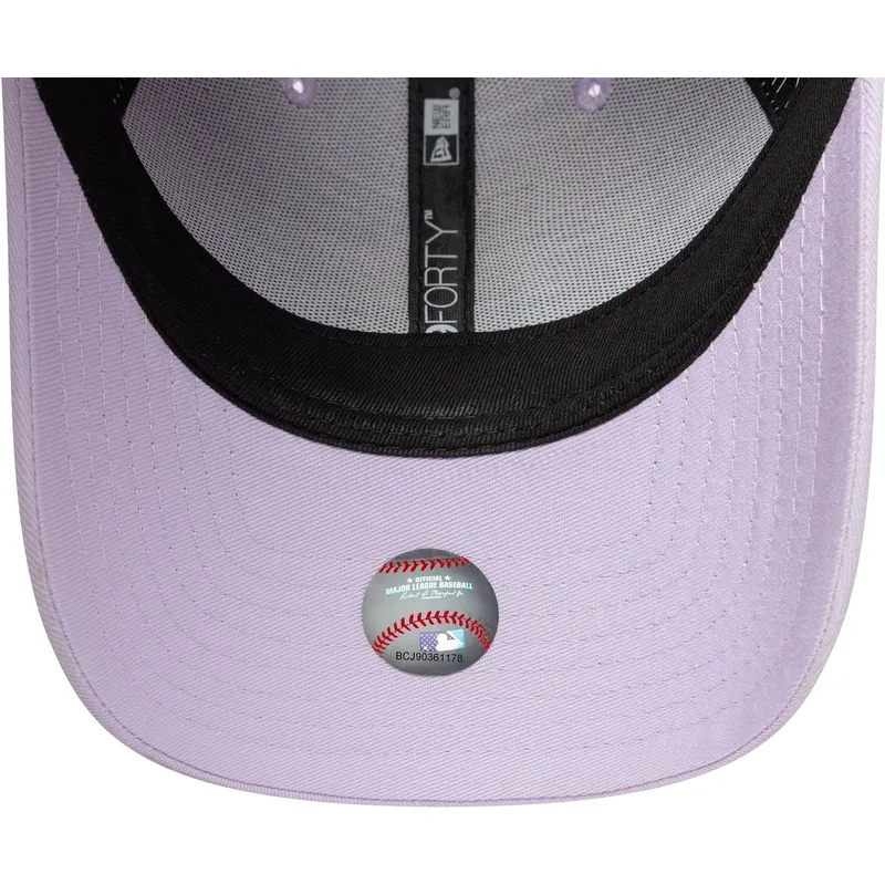 shapka-izvita-violetka-reguliruem-9forty-league-essential-na-los-angeles-dodgers-mlb-ot-new-era