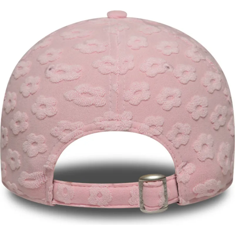 shapka-izvita-roza-reguliruem-9forty-floral-towelling-na-new-york-yankees-mlb-ot-new-era