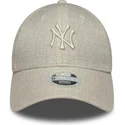 shapka-izvita-bezhov-reguliruem-9forty-woven-na-new-york-yankees-mlb-ot-new-era