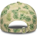shapka-izvita-bezhov-reguliruem-9twenty-all-over-print-tropical-na-new-york-yankees-mlb-ot-new-era