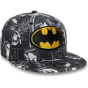 shapka-ploska-cherna-snapbek-za-deca-9fifty-all-over-print-na-batman-dc-comics-ot-new-era