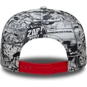 shapka-ploska-cherna-snapbek-za-deca-9fifty-all-over-print-na-superman-dc-comics-ot-new-era