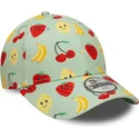 shapka-izvita-zelena-reguliruem-za-deca-9forty-all-over-print-fruit-ot-new-era