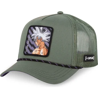 Gorra trucker grøn Son Goku Ultra Instinct DBS6 ULT...