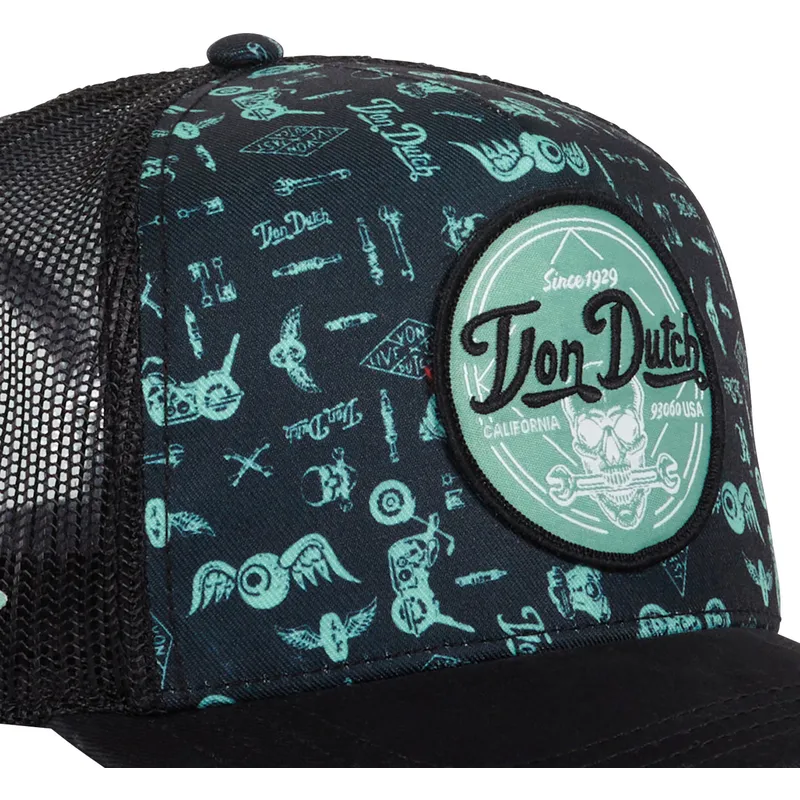 shapka-izvita-traker-sinya-snapbek-print04-ot-von-dutch