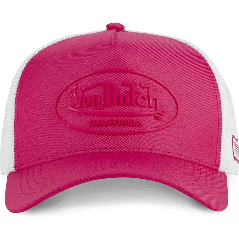 von-dutch-lyserod-og-hvid-trucker-kasket-fluo01