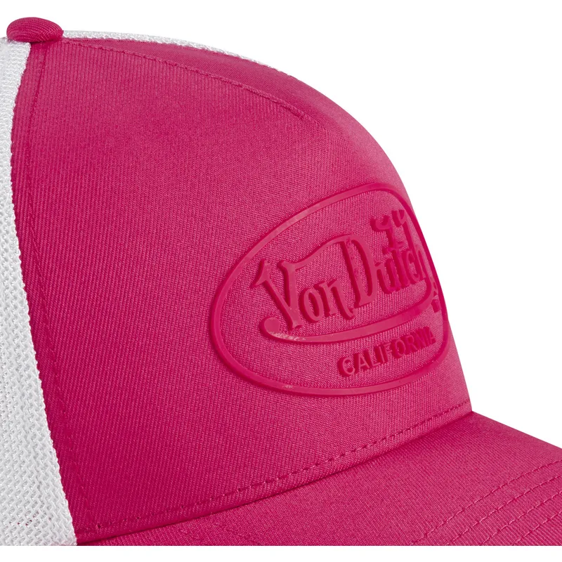 von-dutch-lyserod-og-hvid-trucker-kasket-fluo01