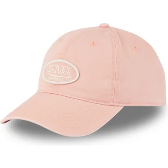 Hellrosa verstellbare Curved Cap LOG03 CD von Von Dutch