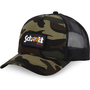 Von Dutch x Schott NYC ARMY Tarn-Trucker-Cap