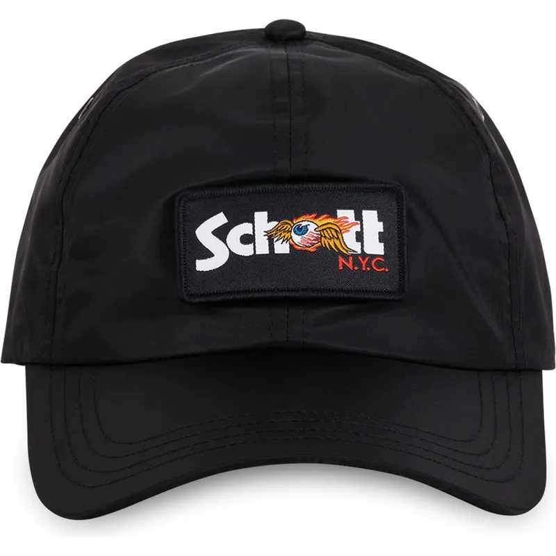 schwarze-verstellbare-curved-cap-jet-nr-von-von-dutch-x-schott-nyc