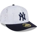 new-era-new-york-yankees-mlb-59fifty-day-low-profile-navy-weisse-fitted-kappe