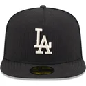 casquette-plate-noire-ajustee-59fifty-day-a-frame-los-angeles-dodgers-mlb-new-era