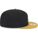 casquette-plate-noire-et-jaune-ajustee-avec-logo-dore-59fifty-day-new-york-yankees-mlb-new-era