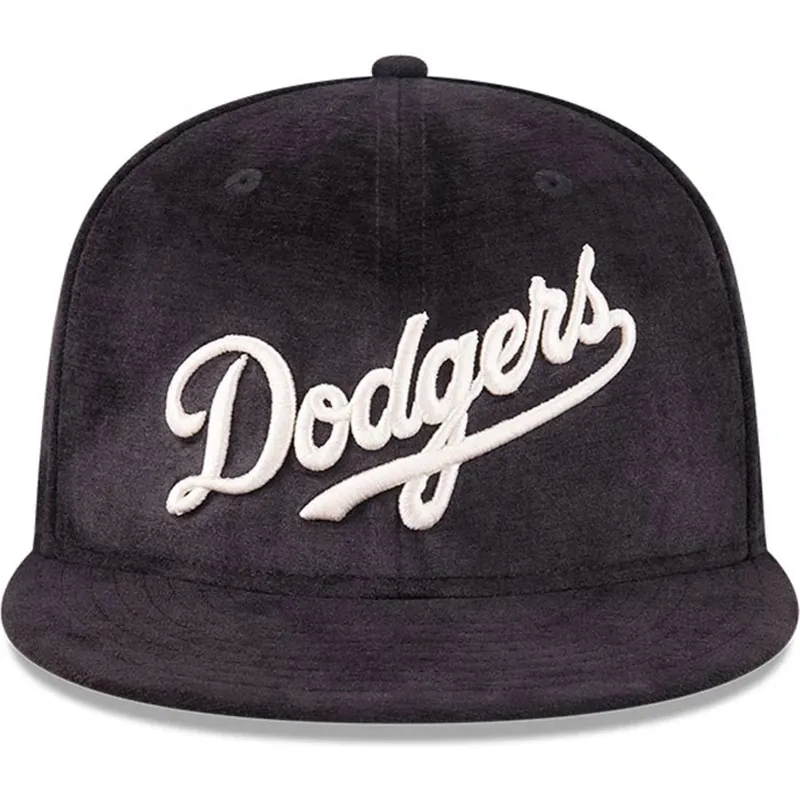 schwarze-enganliegende-59fifty-day-flatcap-der-los-angeles-dodgers-mlb-von-new-era