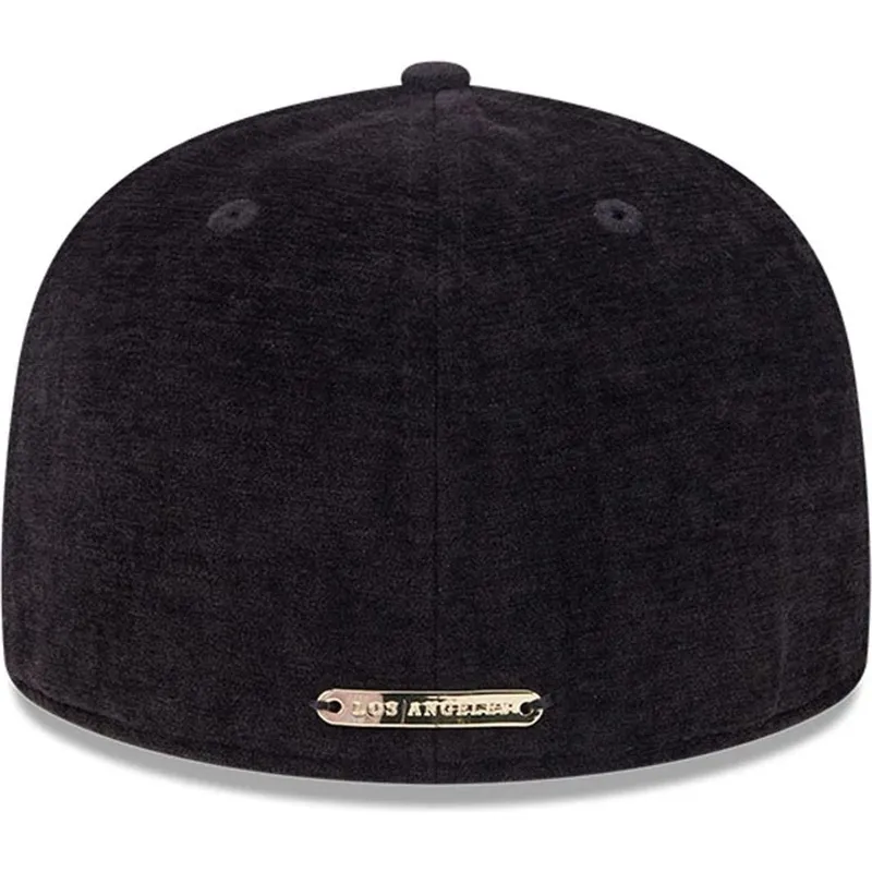 schwarze-enganliegende-59fifty-day-flatcap-der-los-angeles-dodgers-mlb-von-new-era