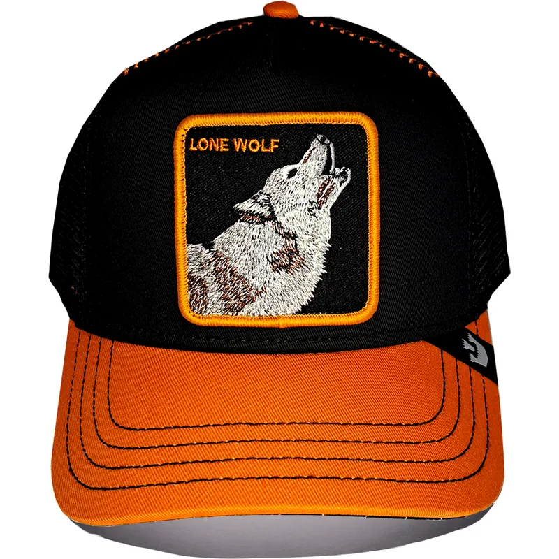 goorin-bros-solo-wolf-fab-farm-sort-og-orange-trucker-kasket-med-ulv