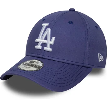 Casquette courbée violette ajustable pour enfant 9FORTY League Essential Los Angeles Dodgers MLB New Era