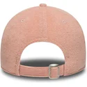 gebogene-rosa-verstellbare-kappe-fur-kinder-9forty-towelling-der-new-york-yankees-mlb-von-new-era