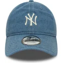shapka-izvita-sinya-reguliruem-9twenty-denim-na-new-york-yankees-mlb-ot-new-era