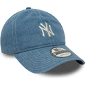 shapka-izvita-sinya-reguliruem-9twenty-denim-na-new-york-yankees-mlb-ot-new-era