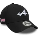 schwarze-9forty-essential-snapback-kappe-mit-gebogenem-schirm-des-alpine-f1-teams-formula-1-von-new-era