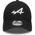 schwarze-9forty-essential-snapback-kappe-mit-gebogenem-schirm-des-alpine-f1-teams-formula-1-von-new-era