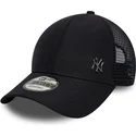 marineblaue-verstellbare-9forty-flawless-trucker-cap-der-new-york-yankees-mlb-von-new-era