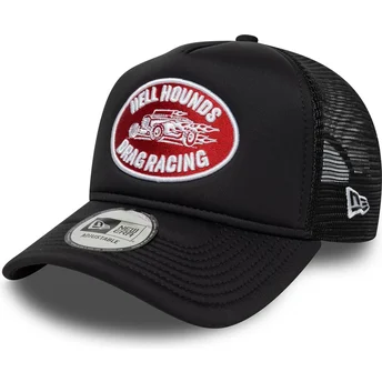 New Era A Frame Graphic Patch Trucker Cap Schwarz