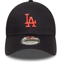 casquette-trucker-bleue-marine-ajustable-avec-logo-rouge-9forty-homefield-los-angeles-dodgers-mlb-new-era