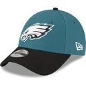 new-era-curved-brim-youth-9forty-the-league-philadelphia-eagles-nfl-green-and-black-adjustable-cap