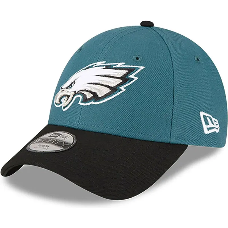 shapka-izvita-zelena-reguliruem-za-deca-9forty-the-league-na-philadelphia-eagles-nfl-ot-new-era