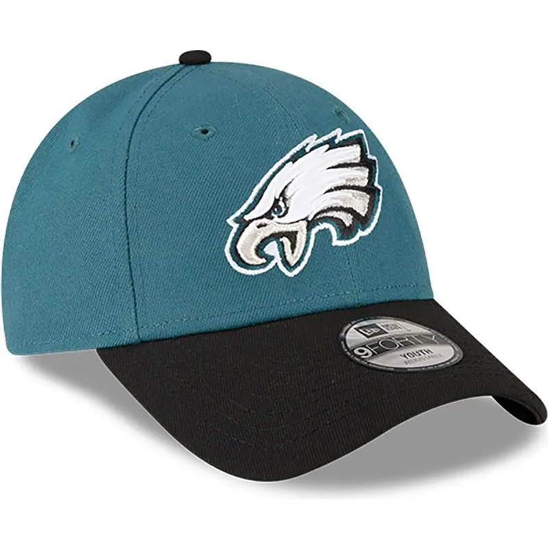 shapka-izvita-zelena-reguliruem-za-deca-9forty-the-league-na-philadelphia-eagles-nfl-ot-new-era