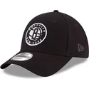 new-era-curved-brim-youth-9forty-the-league-brooklyn-nets-nba-black-adjustable-cap