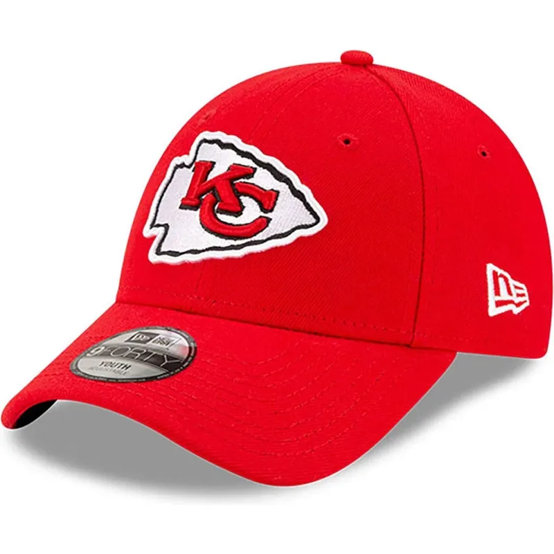 shapka-izvita-chervena-reguliruem-za-deca-9forty-the-league-na-kansas-city-chiefs-nfl-ot-new-era