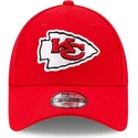 shapka-izvita-chervena-adjustable-strap-za-deca-para-nino-9forty-the-league-na-kansas-city-chiefs-nfl-ot-new-era