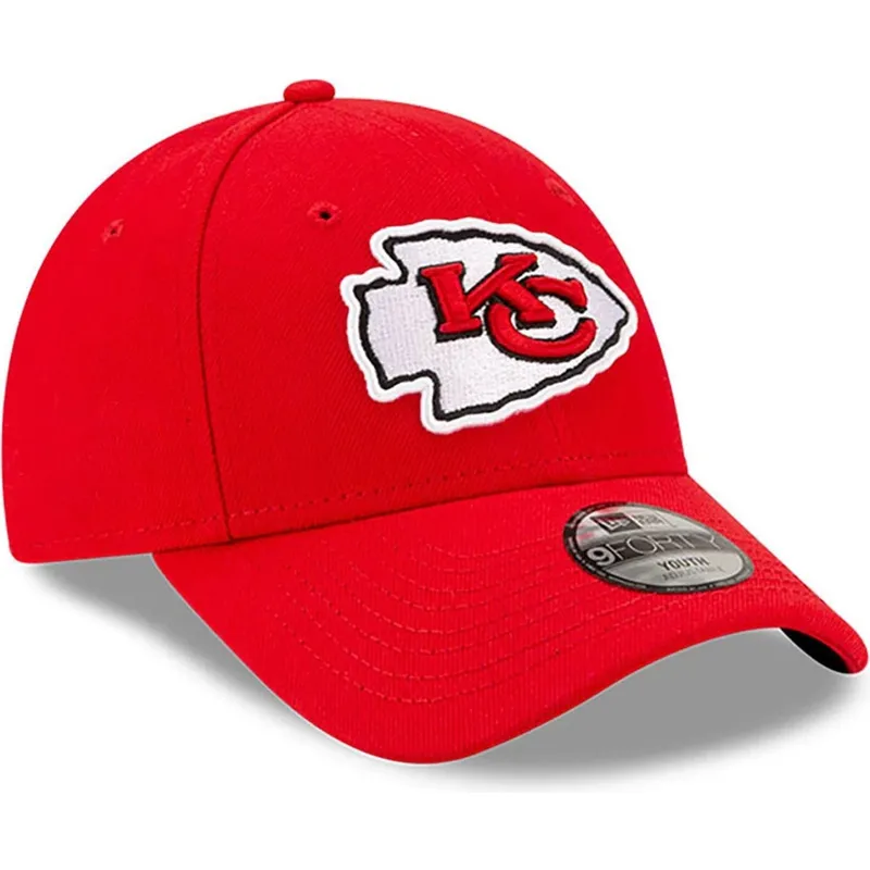 shapka-izvita-chervena-reguliruem-za-deca-9forty-the-league-na-kansas-city-chiefs-nfl-ot-new-era