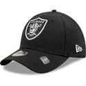 buet-sort-justerbar-kasket-til-born-9forty-the-league-fra-las-vegas-raiders-nfl-fra-new-era