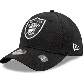 Шапка извита черна регулируем за деца 9FORTY The League на Las Vegas Raiders NFL от New Era