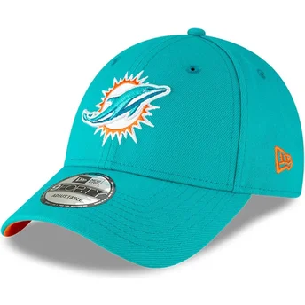 Justerbar blå buet kasket til børn 9FORTY The League fra Miami Dolphins NFL fra New Era