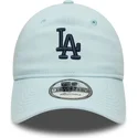 shapka-izvita-sinya-reguliruem-9twenty-linen-na-los-angeles-dodgers-mlb-ot-new-era
