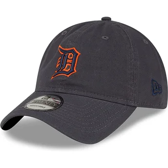 Шапка извита сив регулируема 9TWENTY Core Classic на Detroit Tigers MLB от New Era