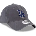 gra-justerbar-buet-kasket-med-blat-logo-9twenty-core-classic-fra-los-angeles-dodgers-mlb-fra-new-era