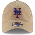 shapka-izvita-bezhov-reguliruem-9twenty-core-classic-na-new-york-mets-mlb-ot-new-era